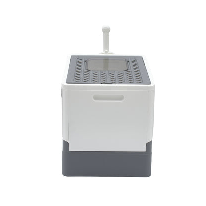 Enclosed Cat Litter Box with Pull-Out Drawer and Scoop – Privacy-Focused, Easy-Clean Design