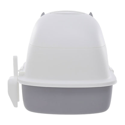 Little Devil Design Enclosed Cat Litter Box – Privacy, Easy Access, and Mess-Free
