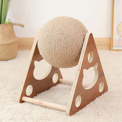 Cat Scratching Ball Natural Sisal Scratcher Pet Toy, CT0680