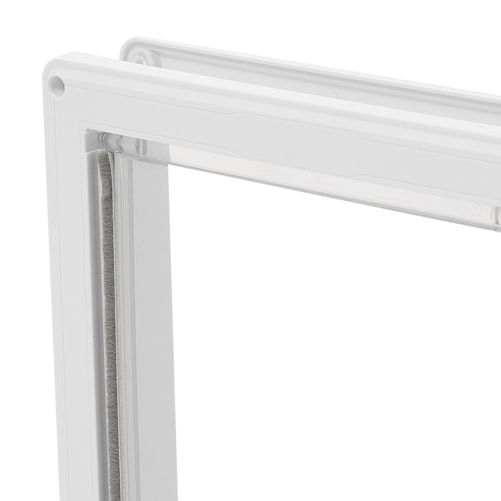 Pet Door with Rotary 4-Way Locking – Magnetic Closure, Durable ABS Material, Easy Installation for Large Pets