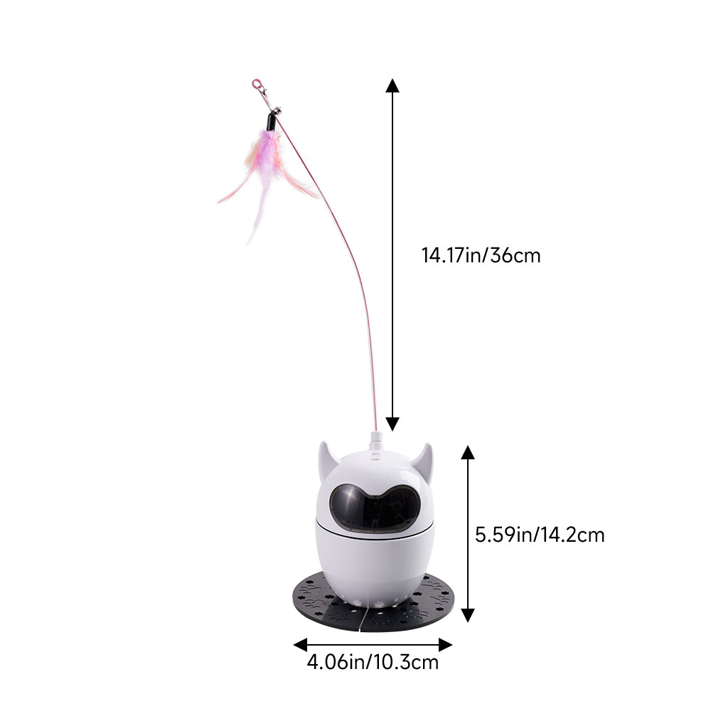 Rechargeable Automatic Cat Laser Toy with Remote Control – Interactive Fun with Adjustable Speed and Laser Patterns