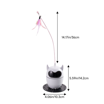 Rechargeable Automatic Cat Laser Toy with Remote Control – Interactive Fun with Adjustable Speed and Laser Patterns