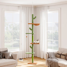 Cactus Scratching Post Cat Tree – Plush, Sturdy & Fun Play Structure for Cats