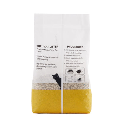 6L Quick Clumping Dust-Free Mixed Tofu Cat Litter – Odor Control, Easy Clean, and Toilet-Friendly Formula