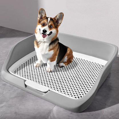 Extra Large Dog Potty Tray with Removable Post – Durable, Easy-Clean Indoor Potty Solution for Dogs