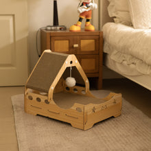 Multi-Functional Cat Scratching Board with Hanging Toy Ball – Durable, Interactive Resting House for Cats