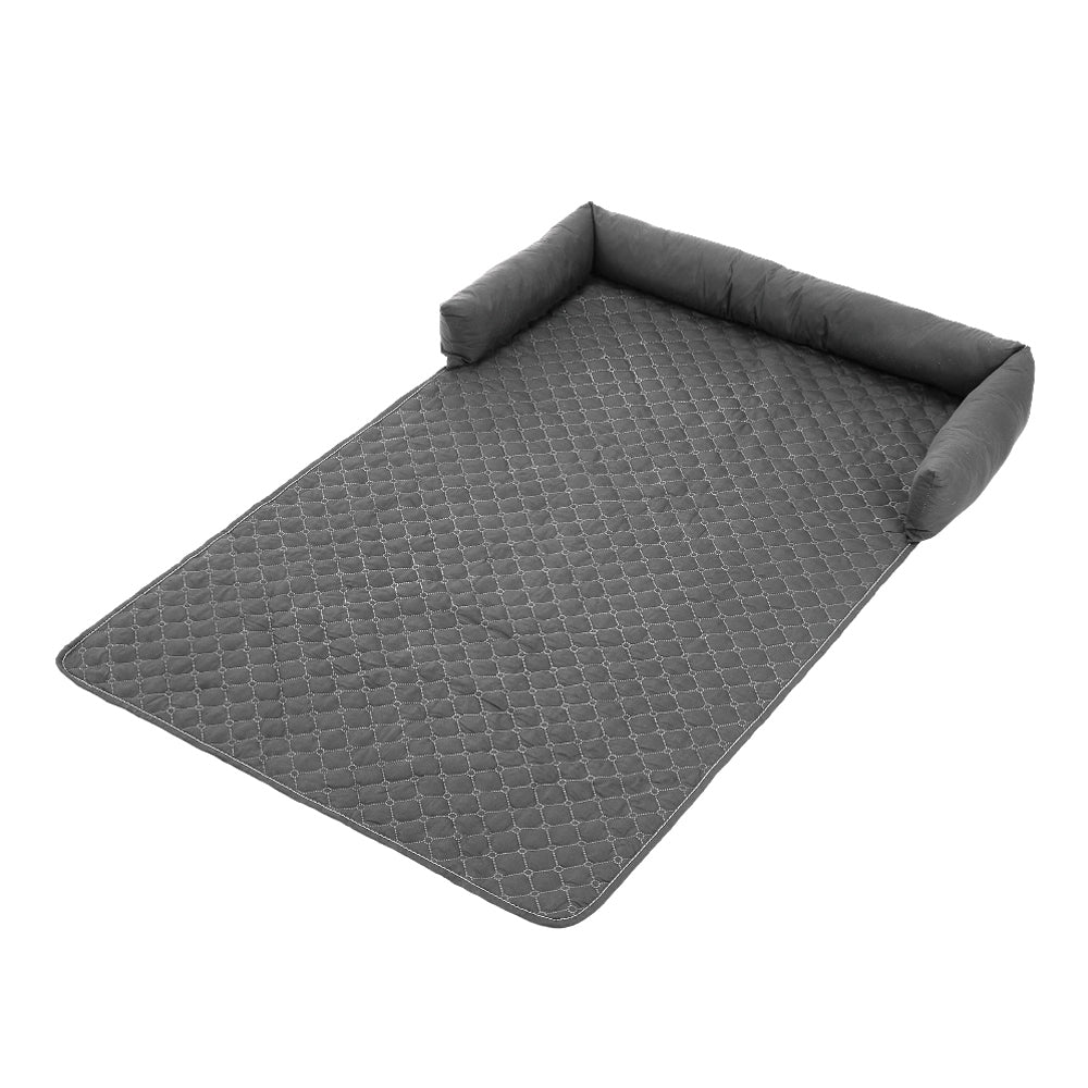 Waterproof Pet Bed Furniture Protector Mat with Pillow – Sofa Cover for Dogs & Cats