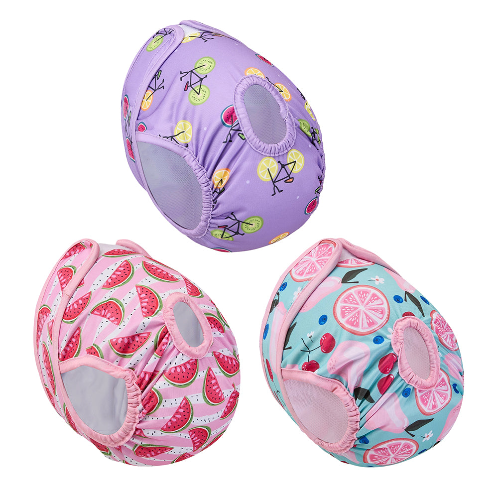 Reusable Pet Nappies – 3-Pack Washable Diapers for Medium Pets, Leak-Proof & Soft Fit