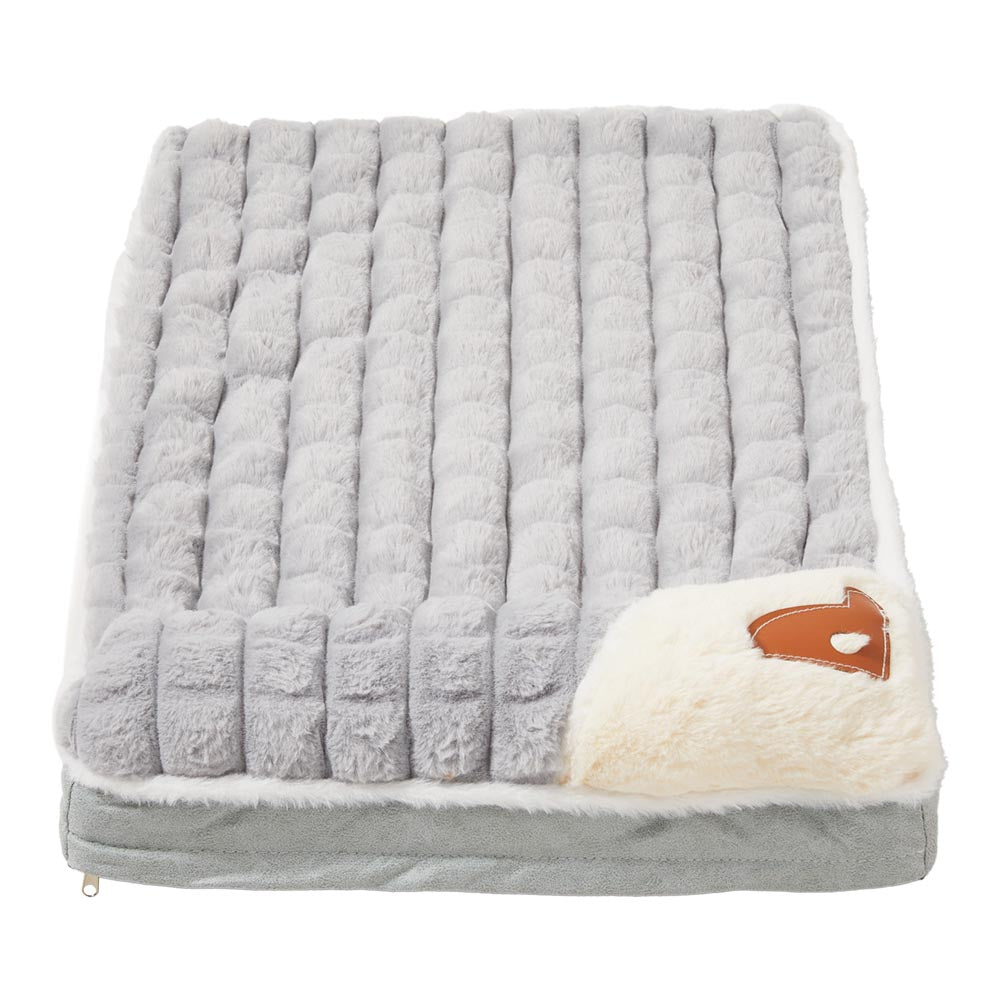 Washable Pet Bed – Soft Faux Fur Mattress Cushion for Puppy & Cat