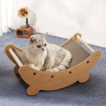 2-in-1 Cat Scratching Board & Lounge Bed – Creative Moon-Shaped Design