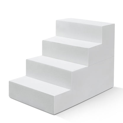 3/4/5-Step Non-Slip Dog Stairs with Washable Corduroy Cover – Grey