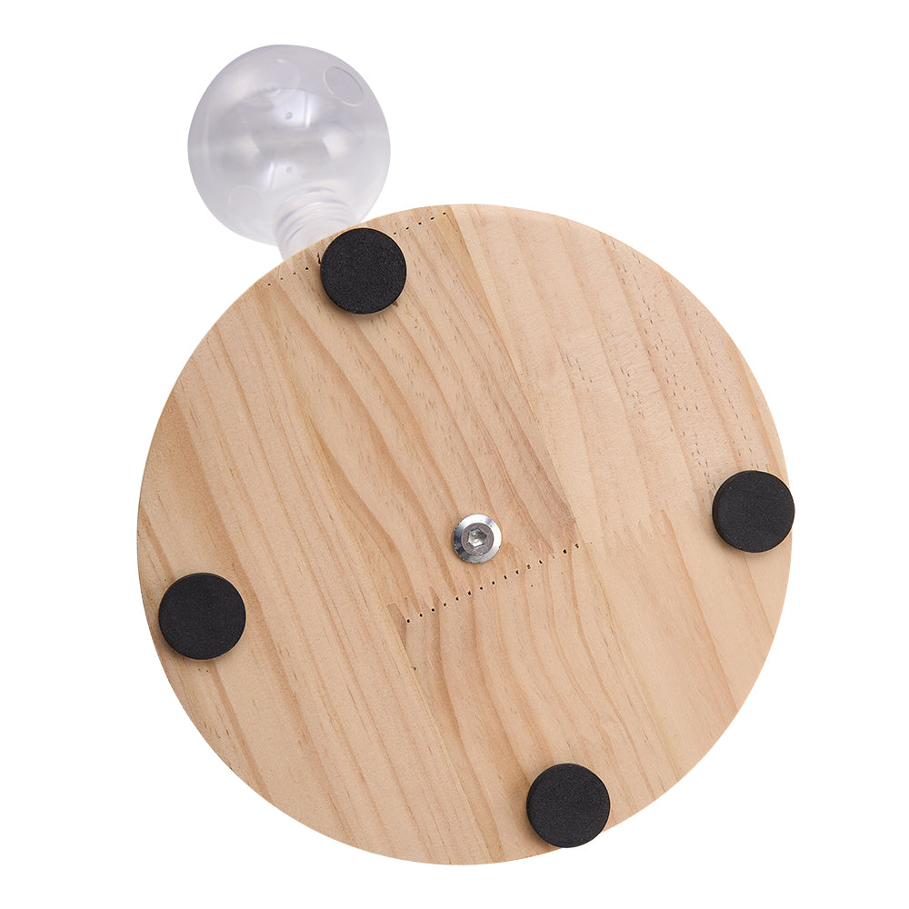 Interactive Spring Cat Toy with Treat Dispenser and Rolling Wooden Ball Track