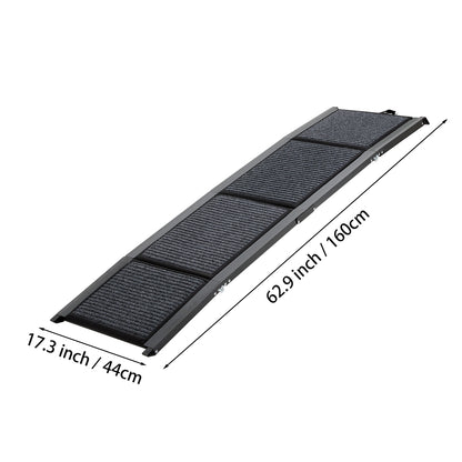 Outdoor Foldable Metal Dog Ramp – Non-Slip Pet Ladder for Cars, Trucks, and SUVs