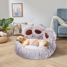 Soft Plush Round Pet Bed – Medium Size 50cm, Anti-Slip Base