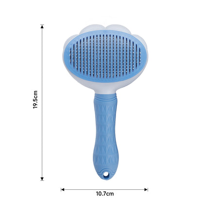 Pet Grooming Brush – Stainless Steel Bristles for Cats, Dogs & Rabbits – Gentle & Efficient Fur Removal Tool