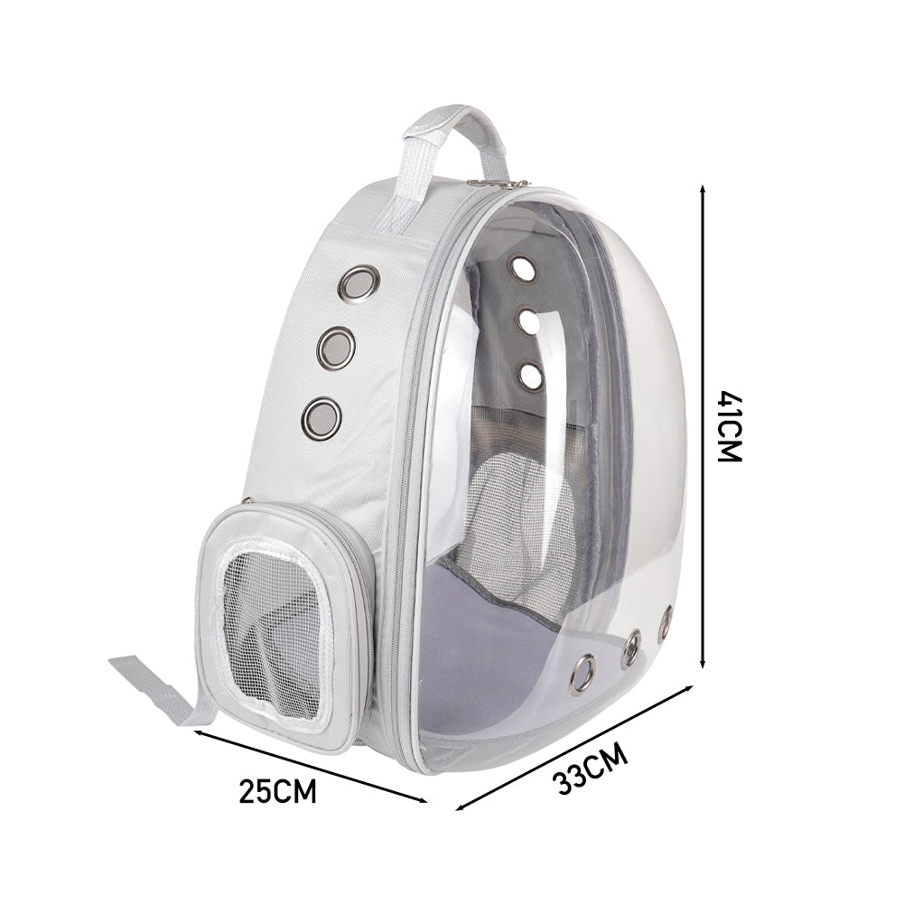 Transparent Capsule Pet Travel Backpack – Breathable Bubble Carrier for Cats and Small Pets