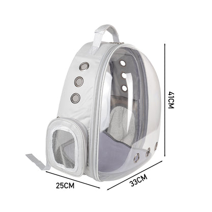 Transparent Capsule Pet Travel Backpack – Breathable Bubble Carrier for Cats and Small Pets