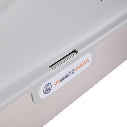 Large Stainless Steel Cat Litter Box with Removable Filter and Anti-Slip Base