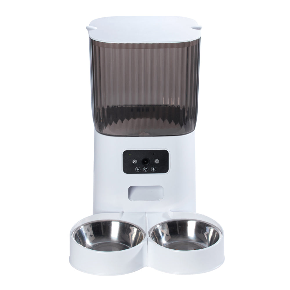5L Smart Pet Feeder with 2MP Camera – App Control, Voice Interaction & Dual Power
