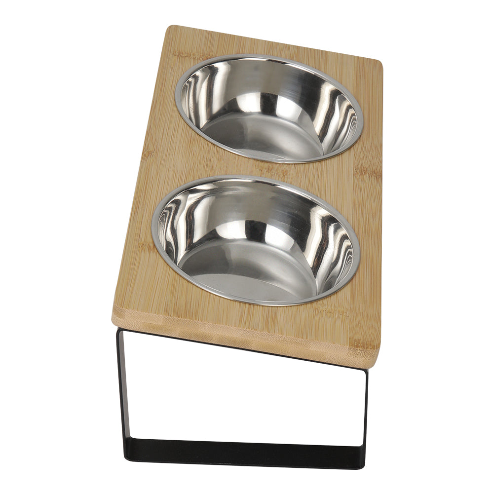 Elevated Dual-Bowl Pet Feeder – Stylish & Comfortable Feeding Stand for Cats and Dogs
