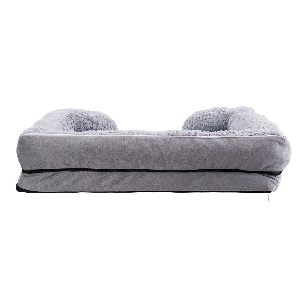 Large Plush Pet Sleeping Bed with Non-Slip Base – Waterproof, Supportive, and Cozy
