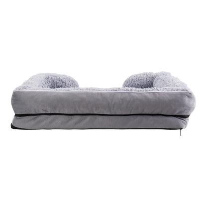 Large Plush Pet Sleeping Bed with Non-Slip Base – Waterproof, Supportive, and Cozy