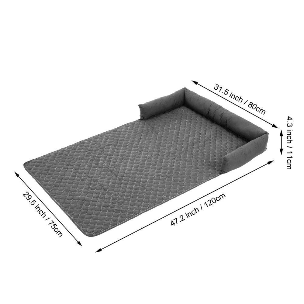 Waterproof Pet Bed Furniture Protector Mat with Pillow – Sofa Cover for Dogs & Cats