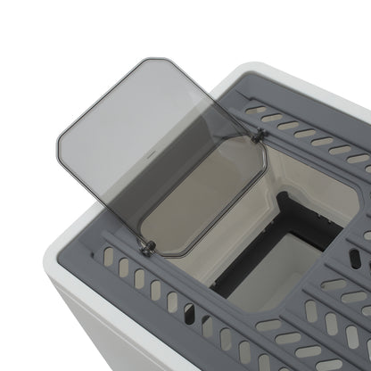 Enclosed Cat Litter Box with Pull-Out Drawer and Scoop – Privacy-Focused, Easy-Clean Design
