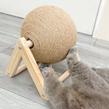 Cat Scratching Ball Natural Sisal Scratcher Pet Toy, CT0681