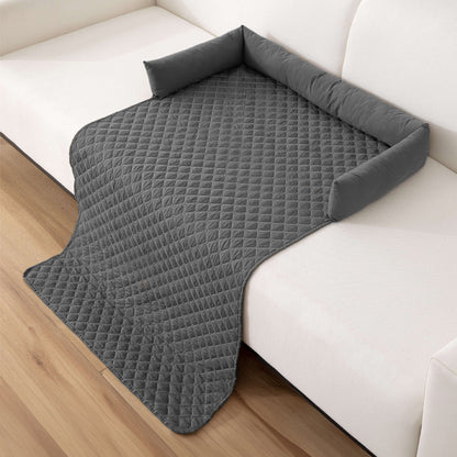 Waterproof Pet Bed Furniture Protector Mat with Pillow – Sofa Cover for Dogs & Cats