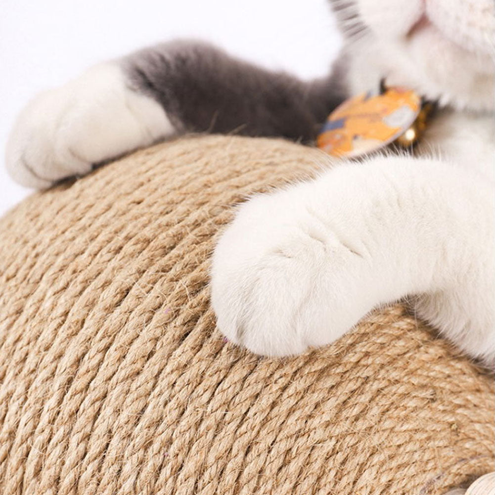 Cat Scratching Ball Natural Sisal Scratcher Pet Toy, CT0680