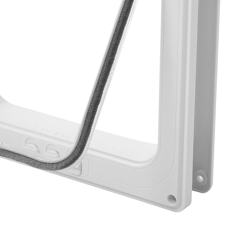Pet Door with Rotary 4-Way Locking – Magnetic Closure, Durable ABS Material, Easy Installation for Large Pets