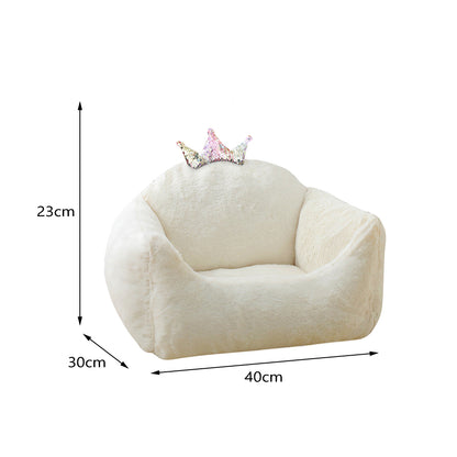 Soft Plush Crown Pet Bed – Cozy, Cushioned Throne for Cats and Small Dogs