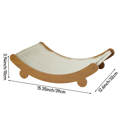 Sisal Cat Scratcher Bed – Dual-Purpose Rest & Scratch Station for Happy Cats