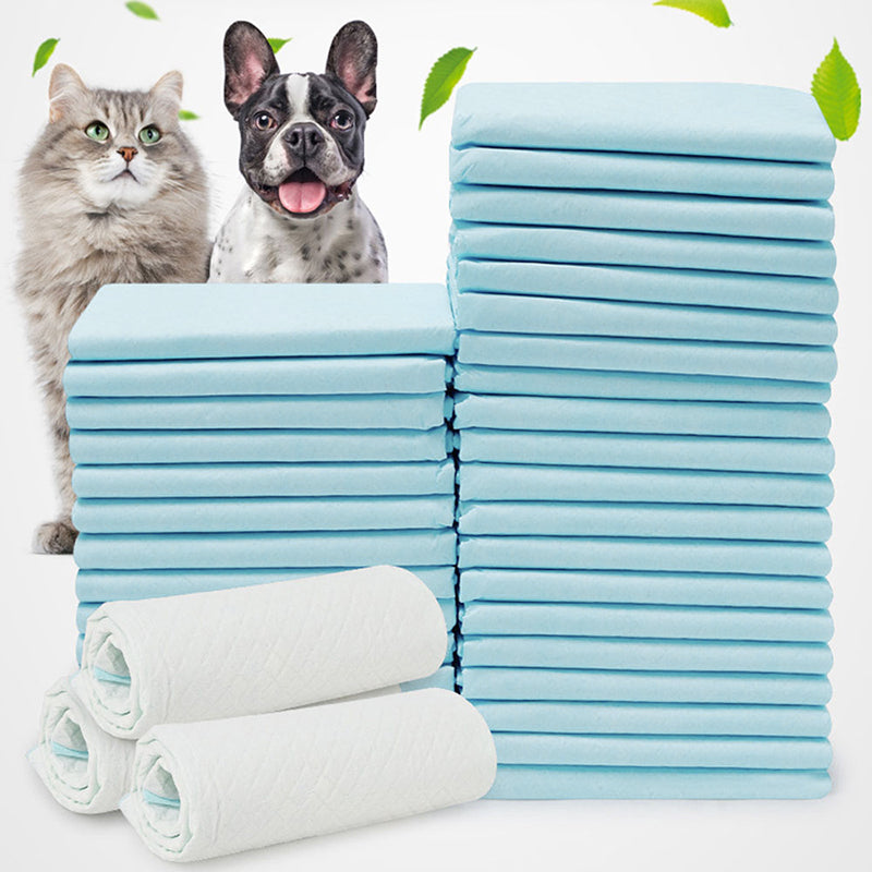 M-Size Disposable Training Pads for Puppies & Cats – 50-Pack, Quick Absorbency
