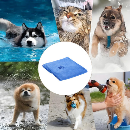 Large Quick-Dry Pet Bath Towel – Soft & Super Absorbent Towel for Dogs and Cats