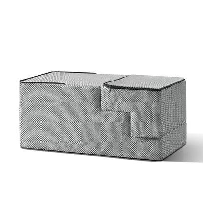 3/4/5-Step Non-Slip Dog Stairs with Washable Corduroy Cover – Grey