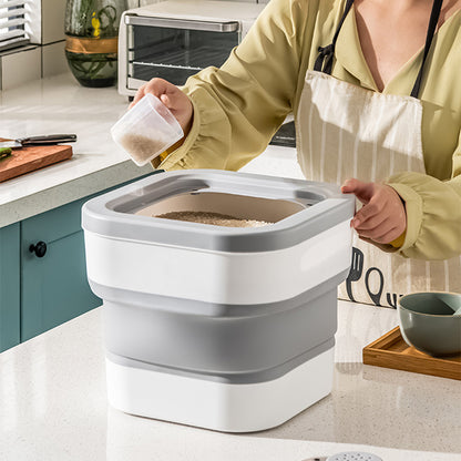 Collapsible Food Storage Container – Portable, Space-Saving Solution with Triple-Seal Freshness Protection