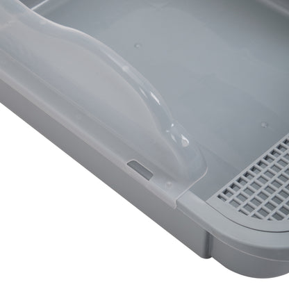 Semi-Closed Cat Litter Box – Splash-Proof, Odour Control, Travel-Friendly, for Large Cats